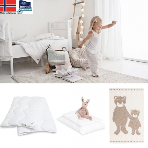 Høie Herkules barnset täcke, kudde och pläd, Bioactive 